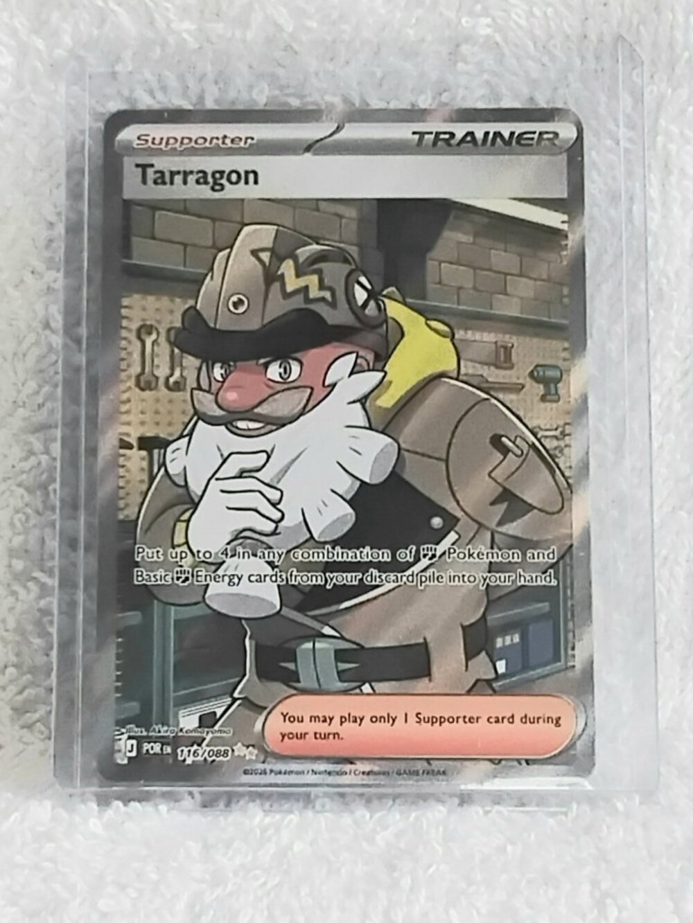 Mint 2026 Pokemon Tarragon-Trainer-Supporter Holo ☆☆ UR Card 116/088!!